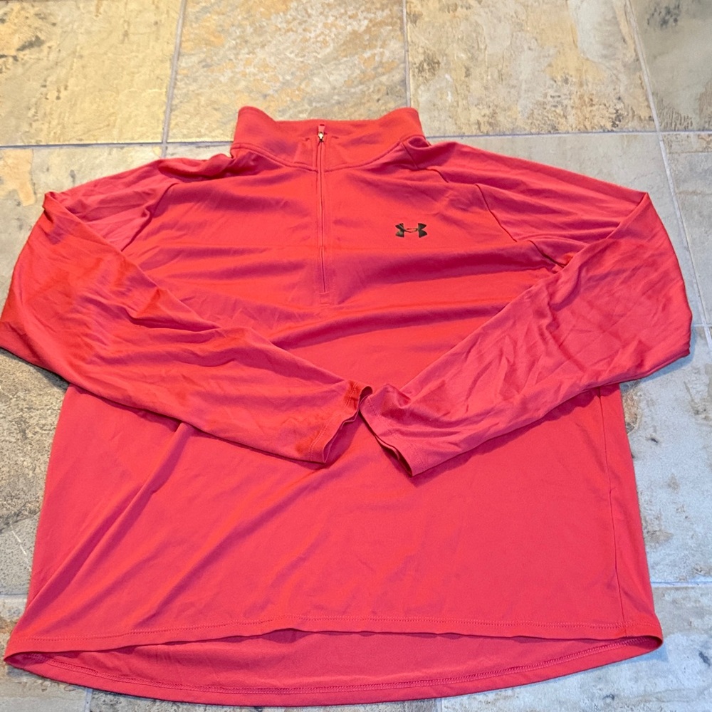 Under armor quarter zip red